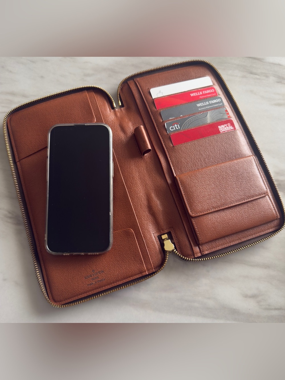 Louis Vuitton Monogram Wallet Organizer De Voyage Travel